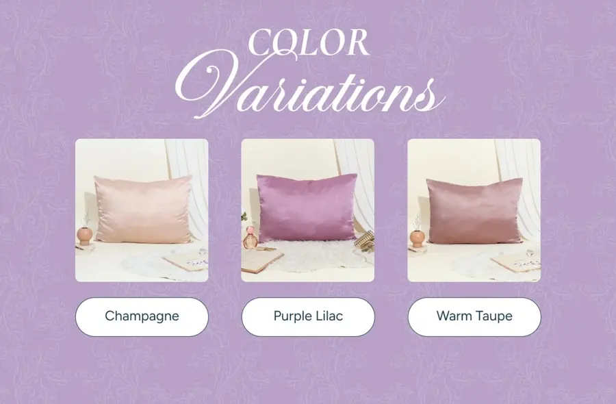 Pilihan warna Champagne Purple Lilac Warm Taupe