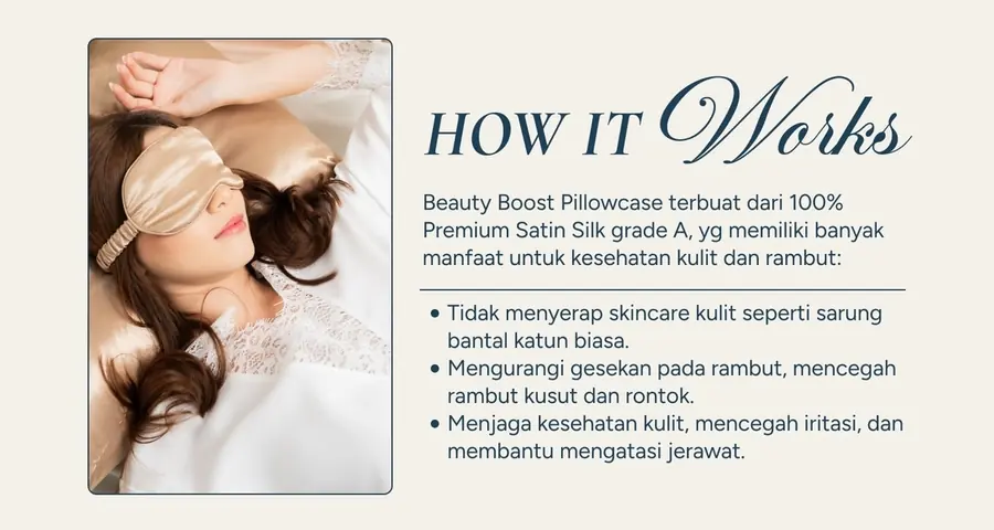 Cara kerja premium satin silk Terli Beauty